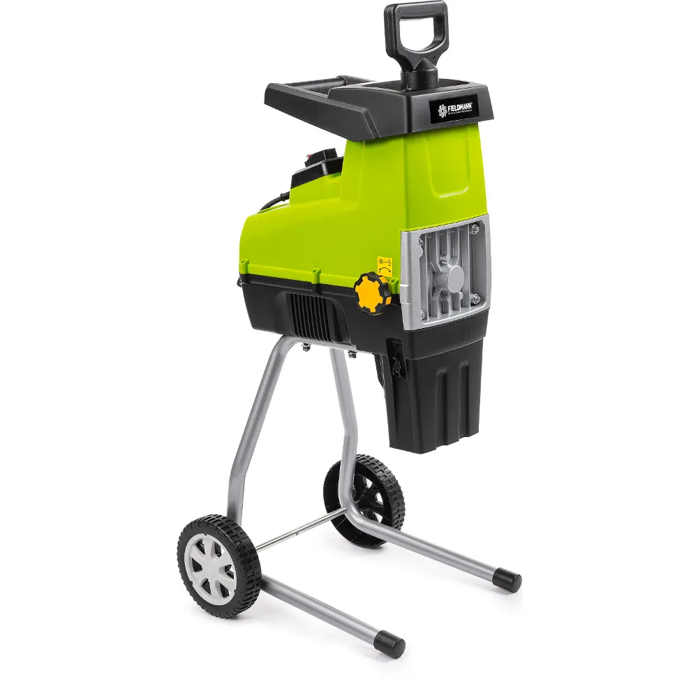 Fieldmann FZD 5012-E elektromos kerti margálógép vágórendszerrel az ágak finom szétvágásához.