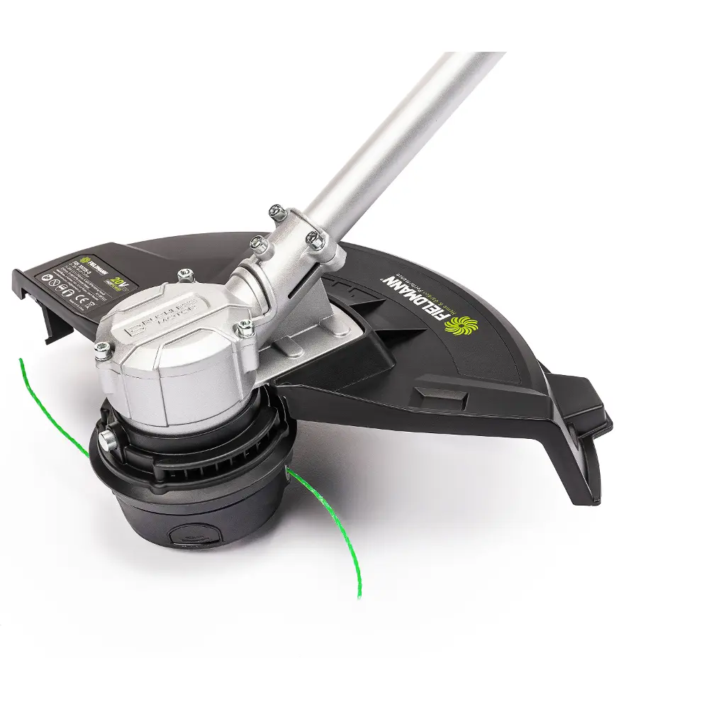 Aku krovinorez Fieldmann FZS 70725-0 so šírkou rezu 35 cm pre efektívne kosenie.