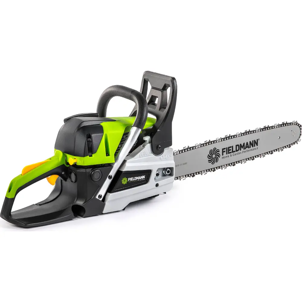 Fieldmann FZP 6518-B benzines láncfűrész automata lánckenéssel a hosszabb élettartam érdekében.