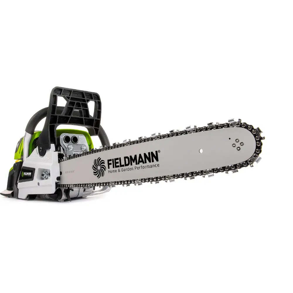 Fieldmann FZP 6518-B benzynowa piła łańcuchowa z długą prowadnicą i wysokiej jakości łańcuchem umożliwiającym precyzyjne cięcie.