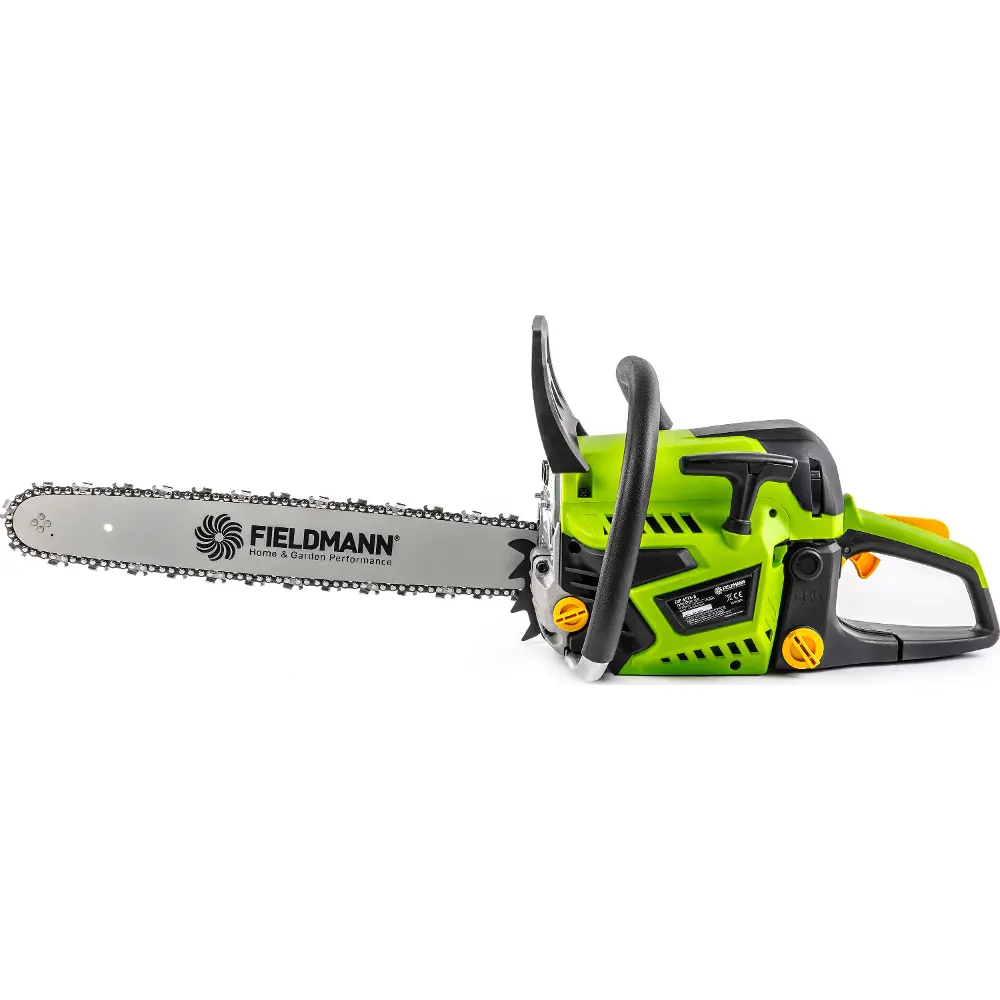Fieldmann FZP 6518-B benzynowa piła łańcuchowa z automatyczną pompą oleju i kontrolą smarowania.