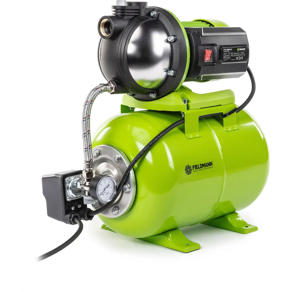 Elektrická zahradní vodárna Fieldmann FVC 8560-EC s vysokým průtokem pro efektivní zavlažování.