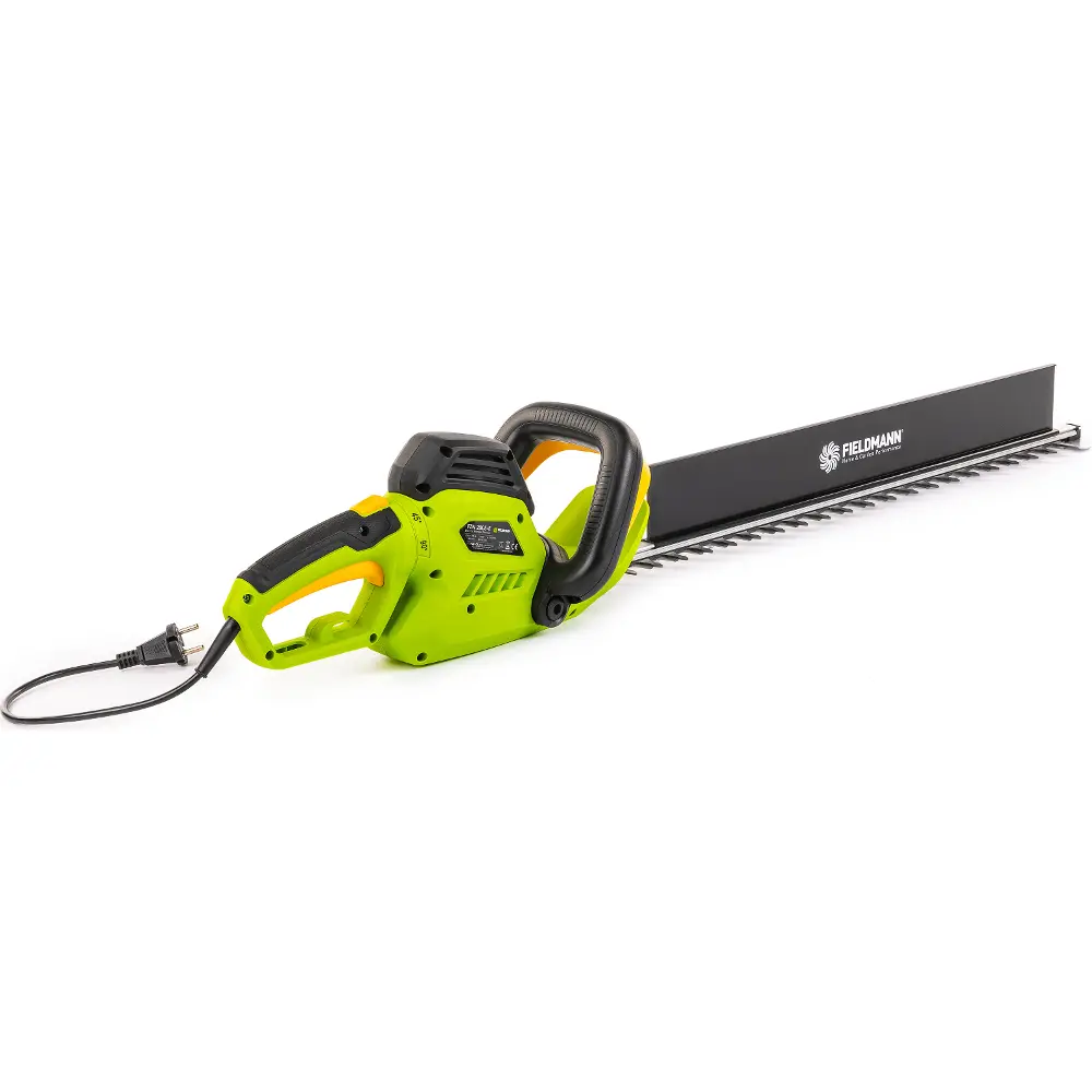 The Fieldmann FZN 2805-E electric shears emphasize the long laser-cut bar for a clean and high-quality cut.