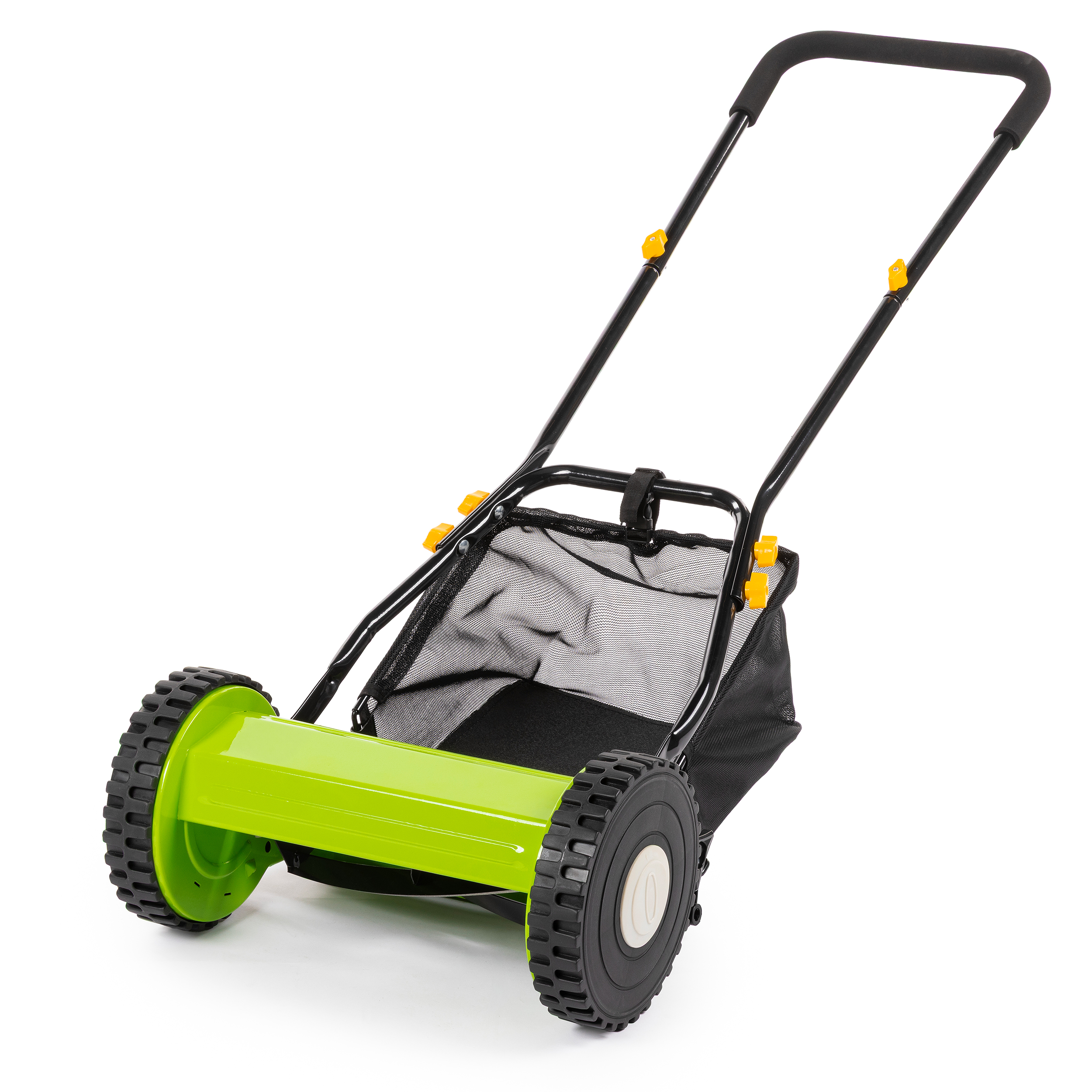 Fieldmann FZR 1005 hengerkéses fűnyíró 300 mm vágásszélességgel és 10 l-es fűgyűjtővel kisebb kertekhez.