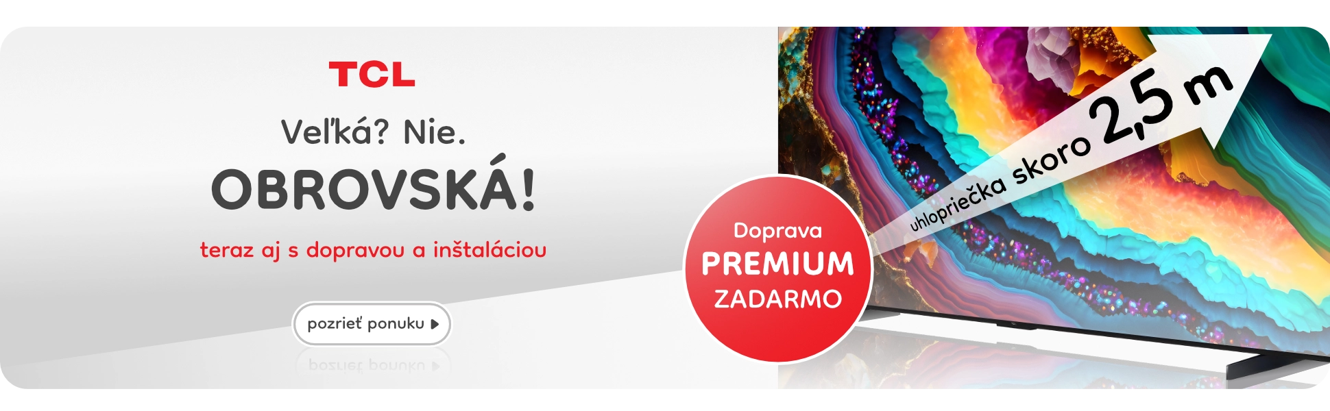 TCL doprava premium s instalaciu zdarma - kategoria