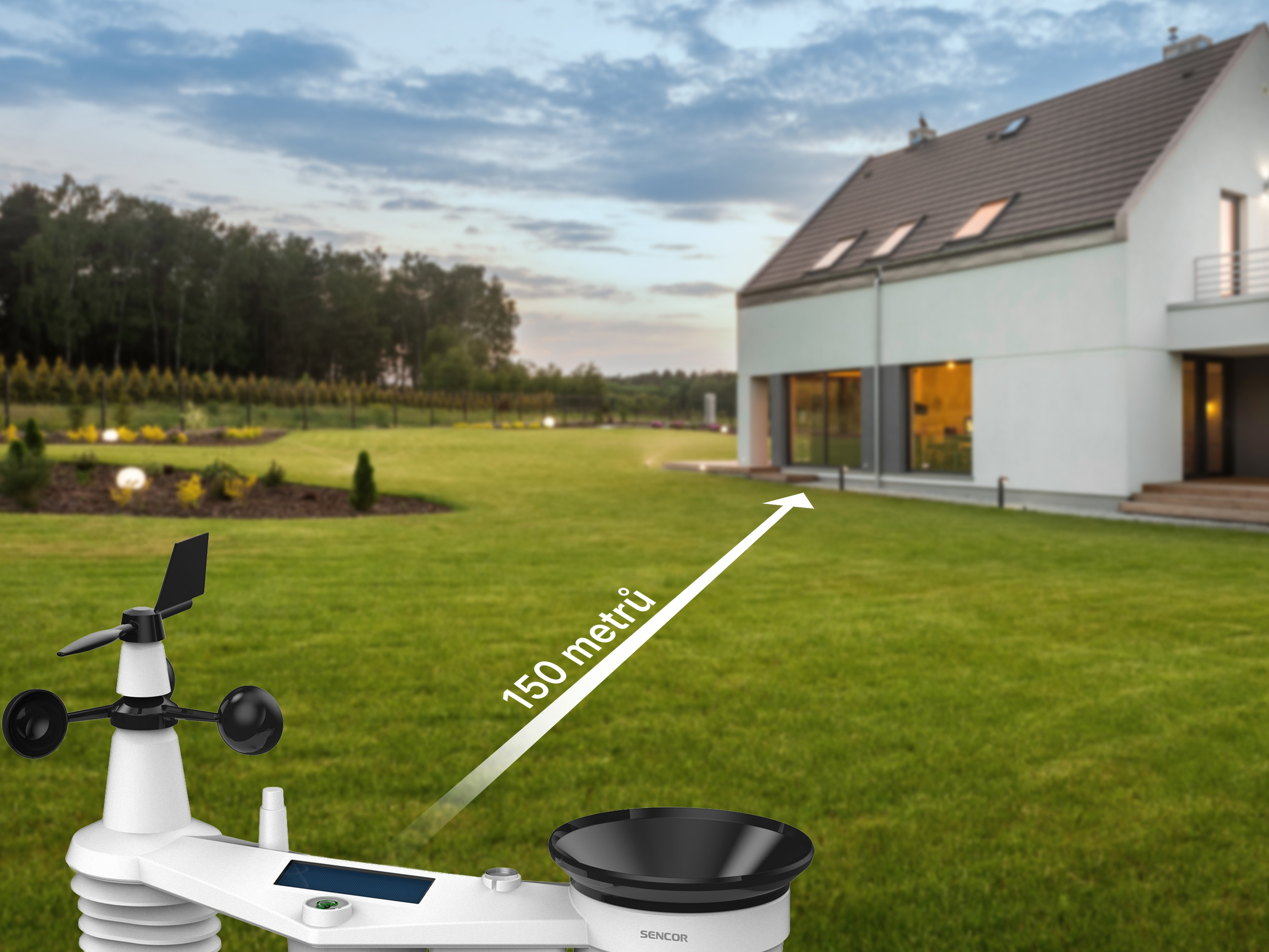 Sencor SWS 16600 wi-fi-s meteorológiai állomás 7 az 1-ben érzékelővel