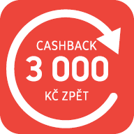 cashback 3 000 Kč
