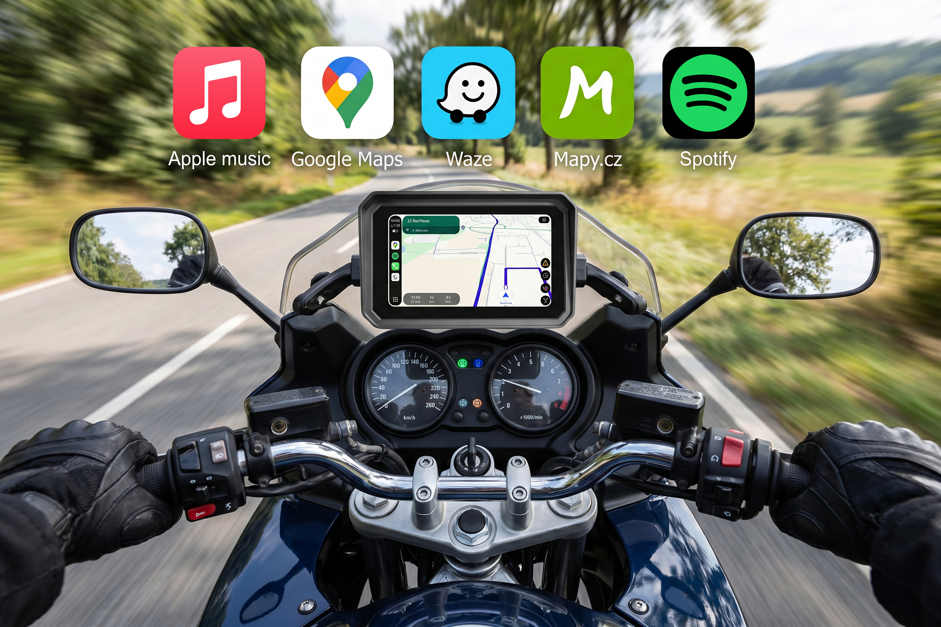 Sencor multimediální přehrávač SCT MC600BW MOTO
