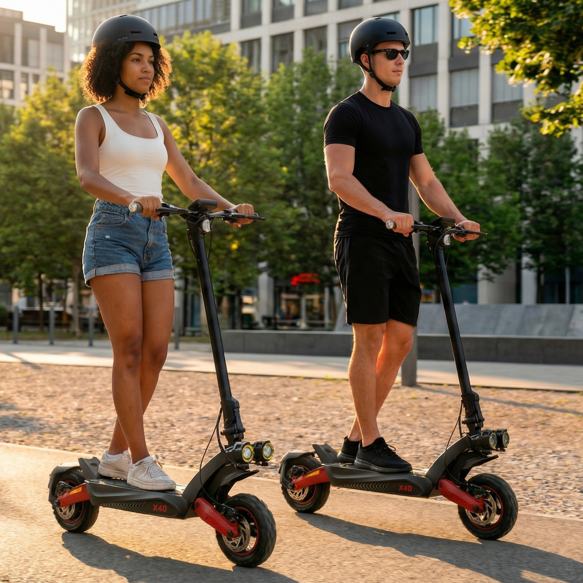 Sencor SCOOTER X40 elektromos roller első és hátsó felfüggesztéssel