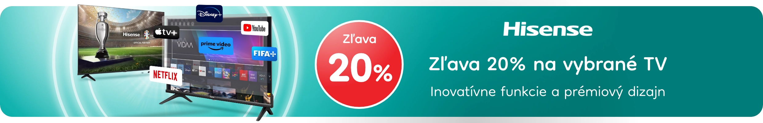 HISENSE TV zľava -20% - produkt