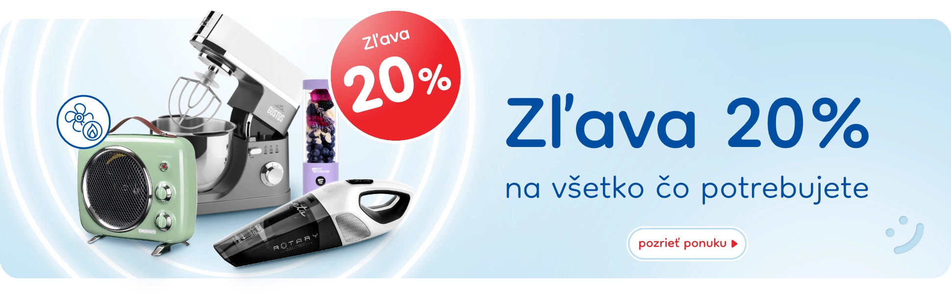 20% malé domce spotrebiče 14.10.24 -kategórie