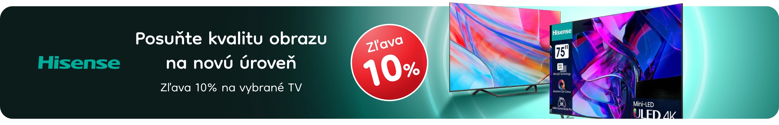 HISENSE TV zľava -10% - produkt