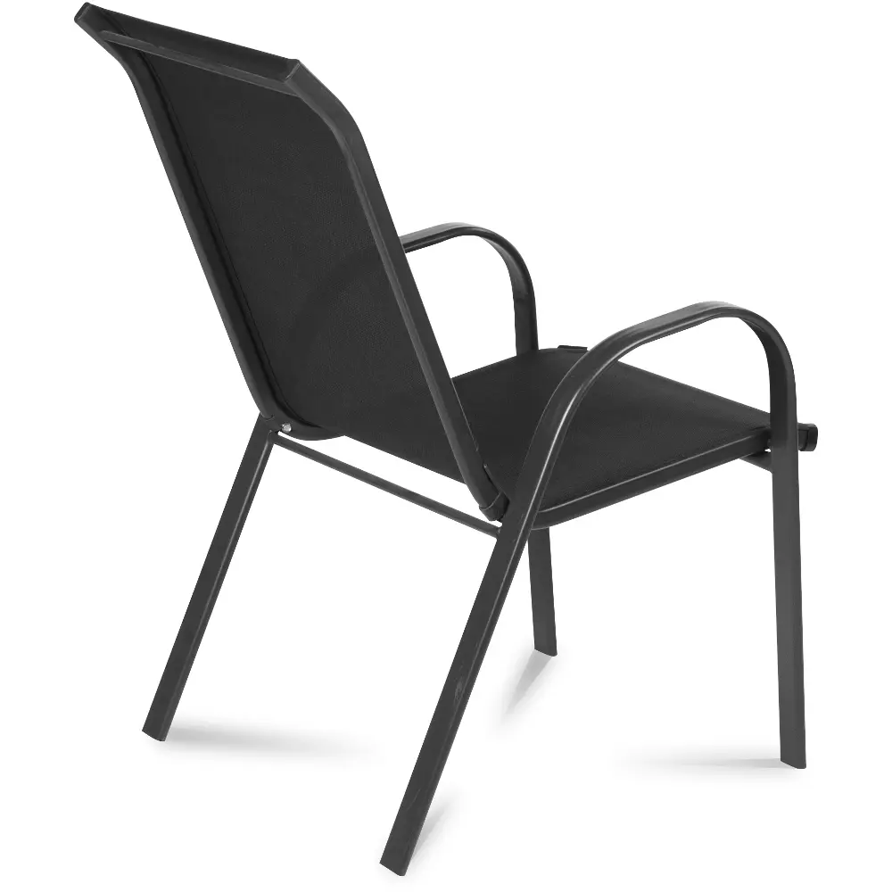 The armchairs of the Fieldmann ELLA garden furniture set have a breathable synthetic fabric for comfortable seating.