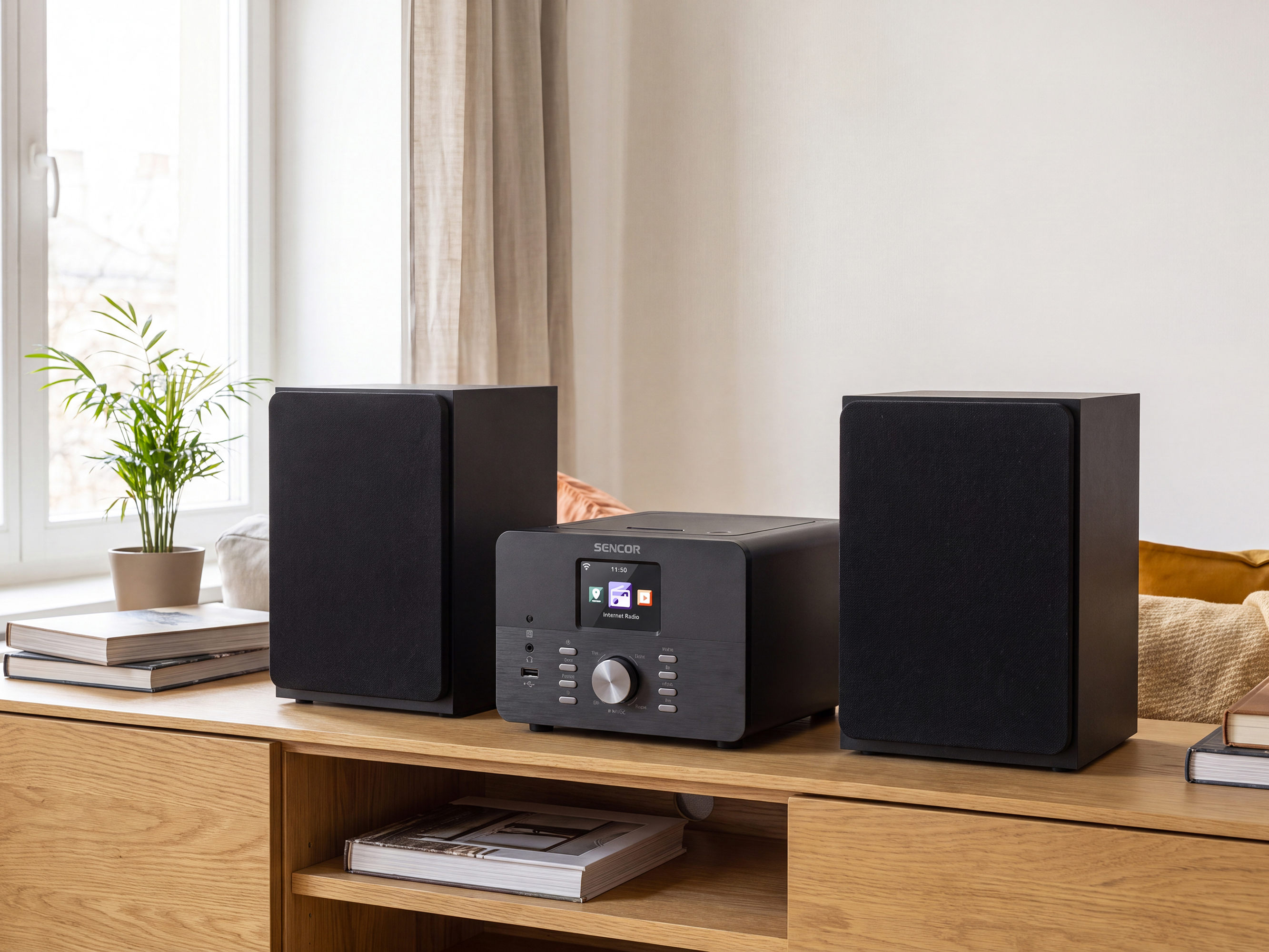 Sencor mikrosystém s wifi, dab+ a bluetooth 5.0 SMC 5100WDB