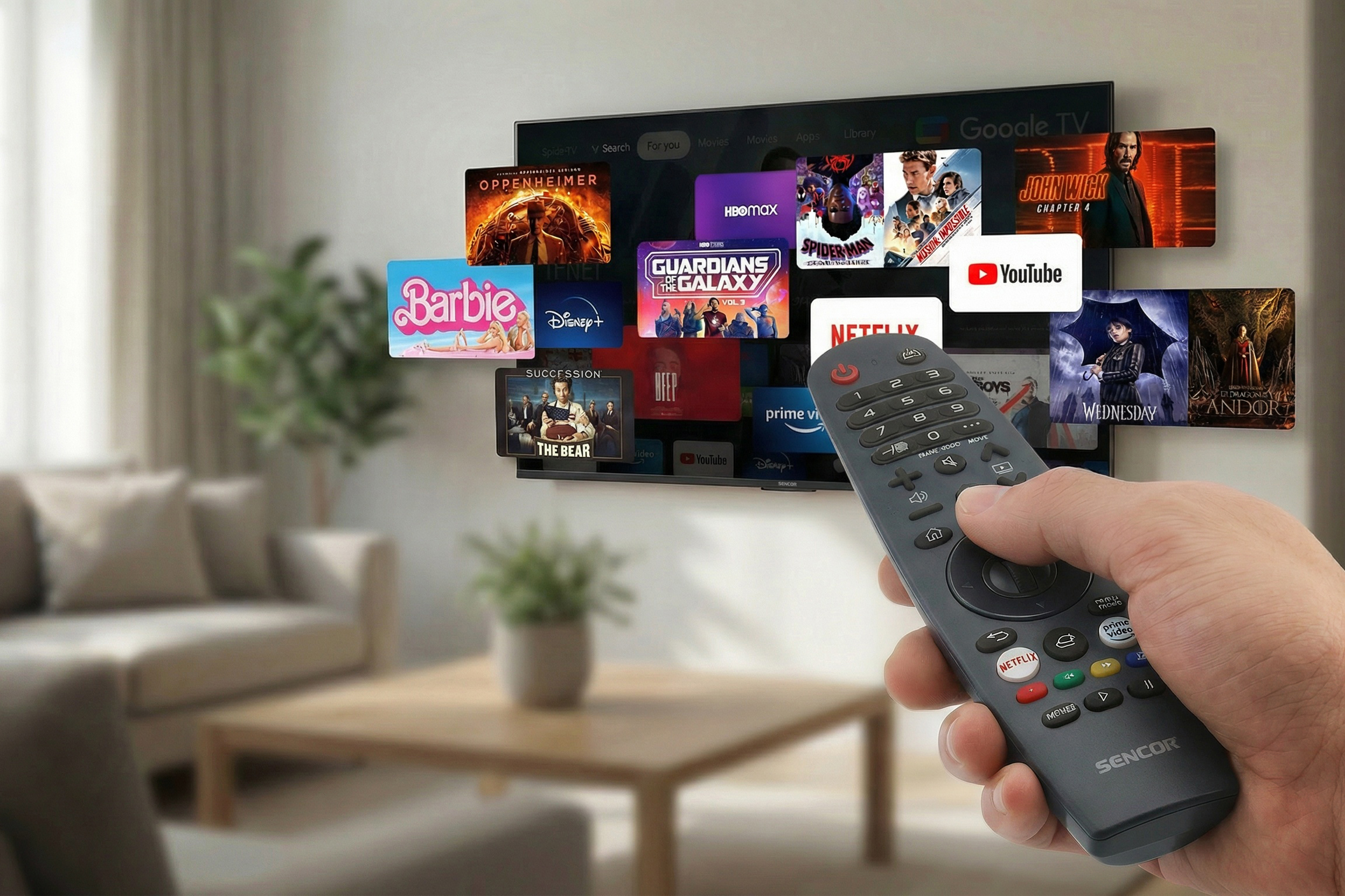 Sencor chytrý televizor qled s webos SLE 50Q871B
