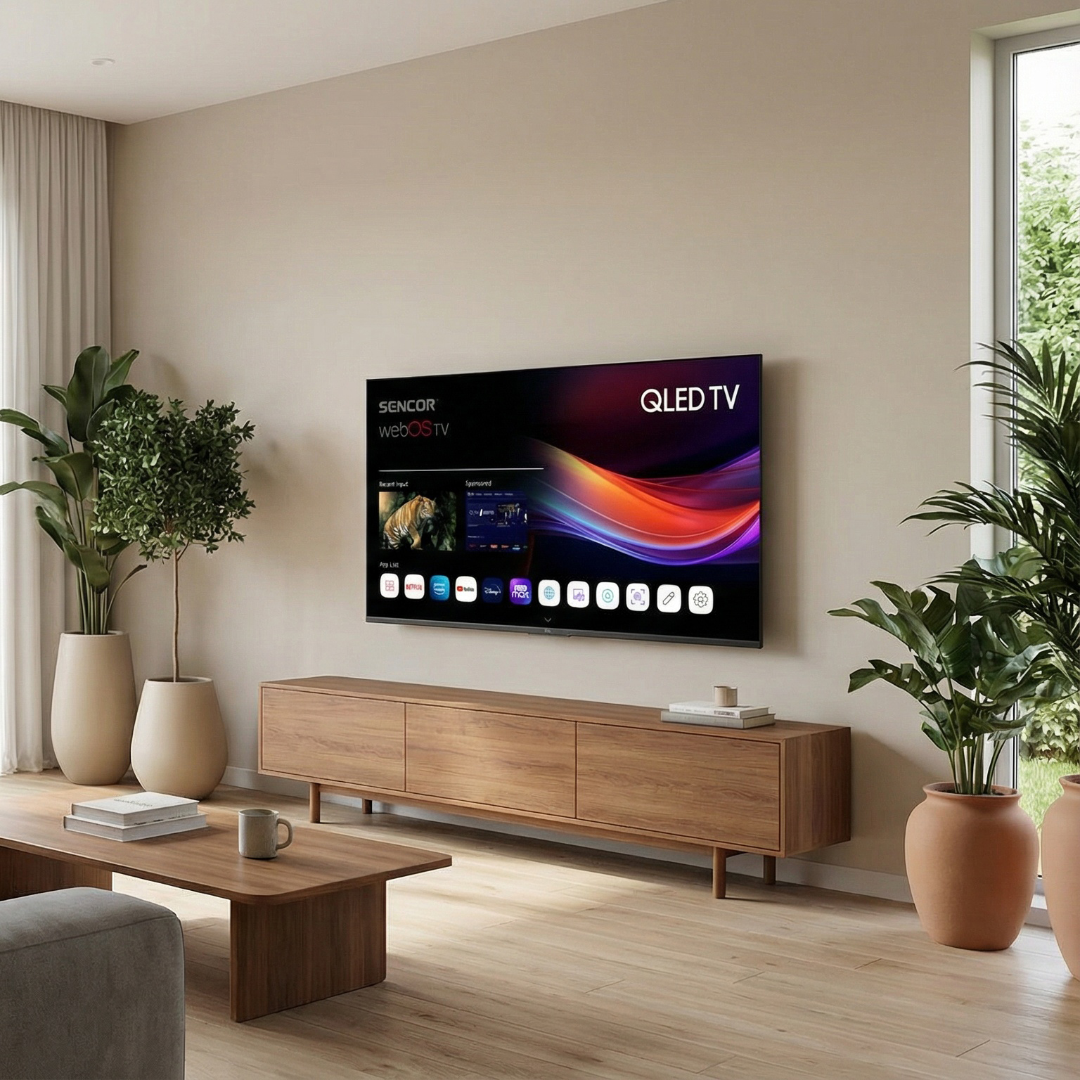 Sencor chytrý televizor qled s webos SLE 55Q871B