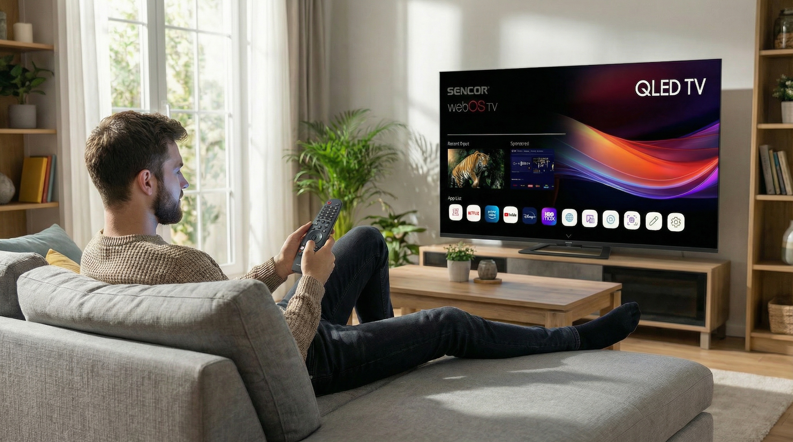 Sencor chytrý televizor qled s webos SLE 55Q871B