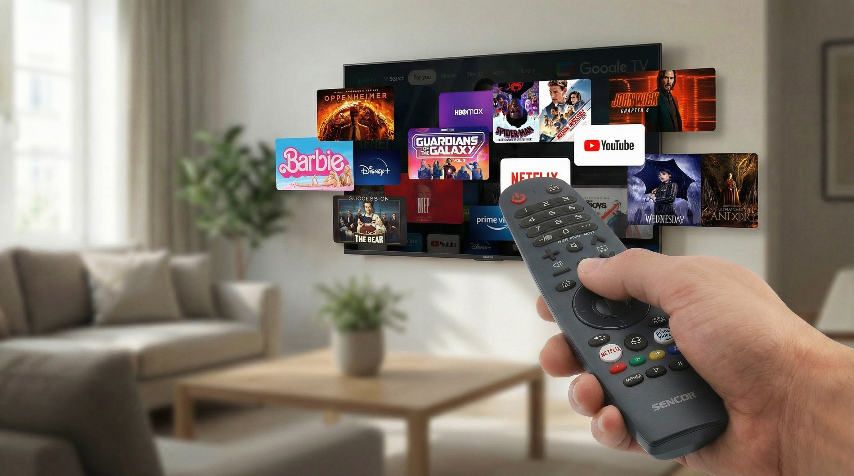 Sencor chytrý televizor qled s webos SLE 55Q871B