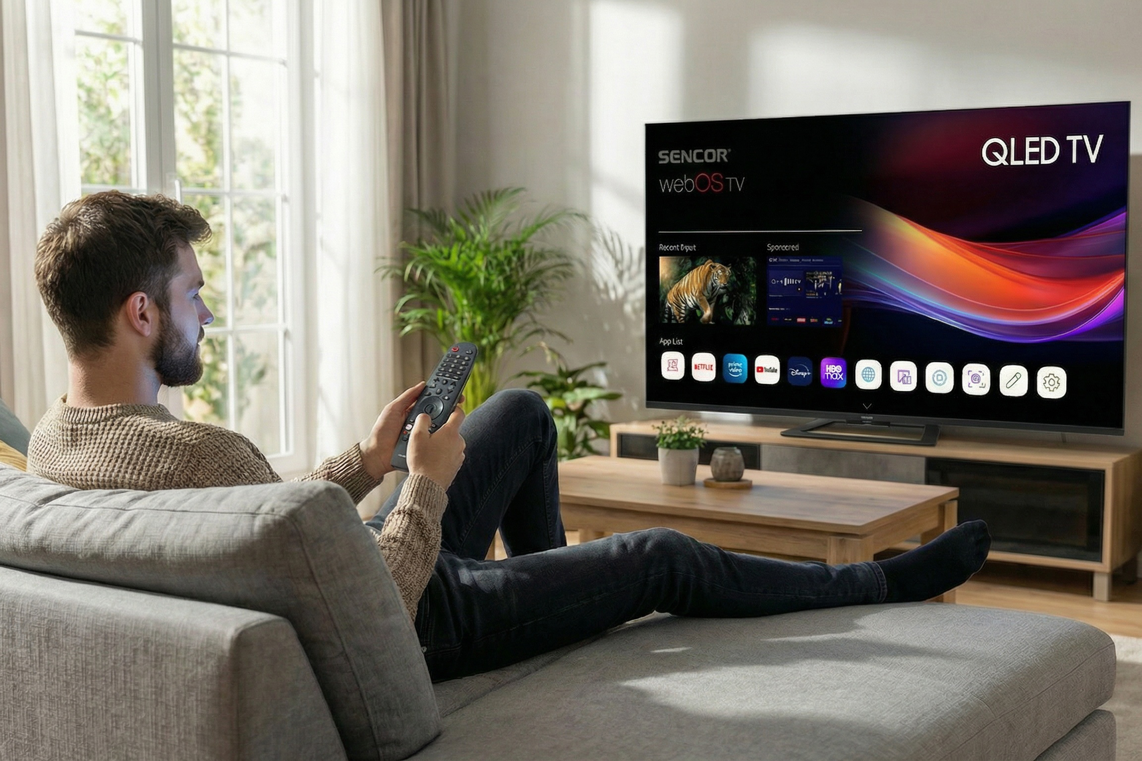 Sencor chytrý televizor qled s webos SLE 43Q871B