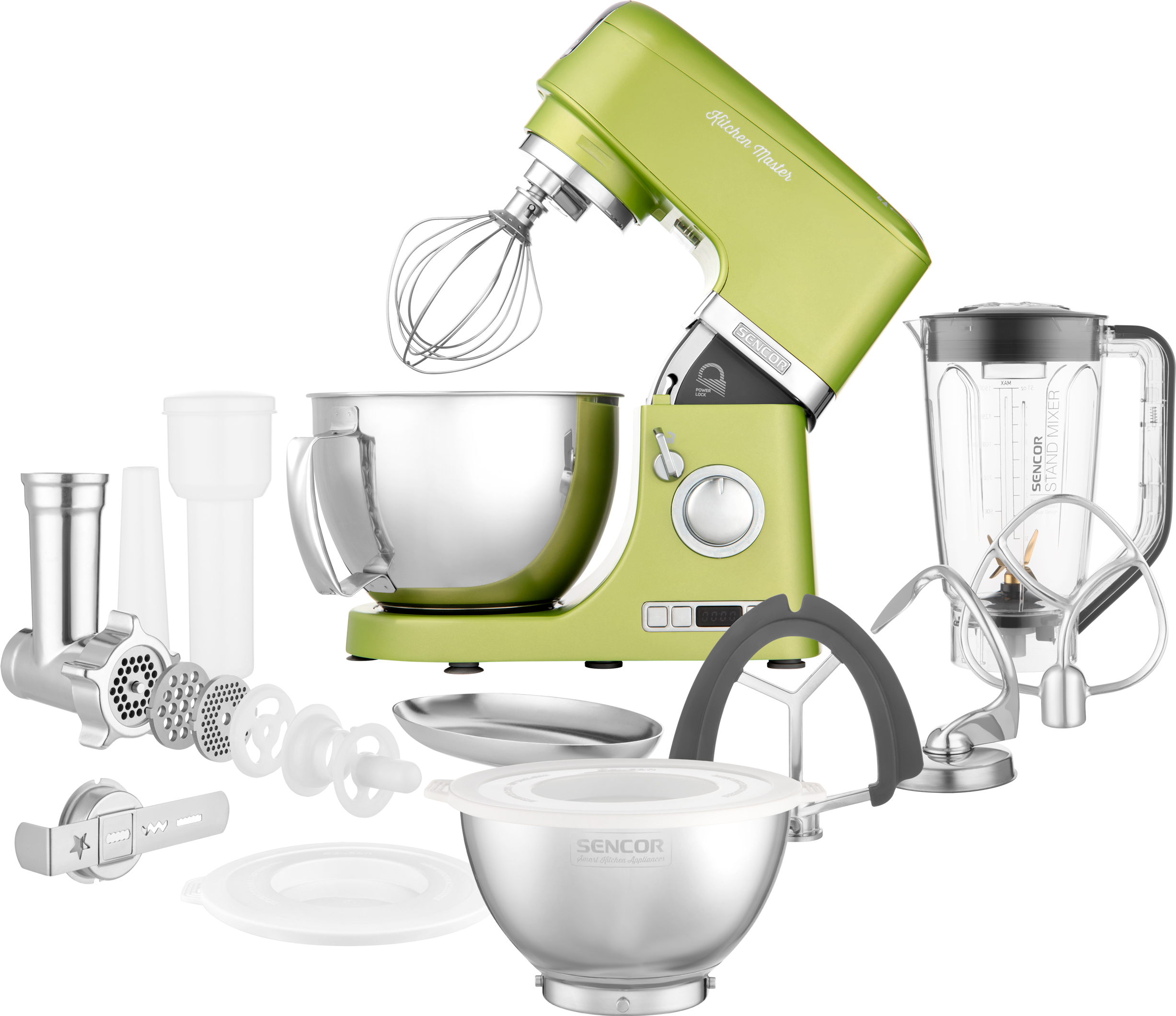 Sencor STM 7870GG stand mixer, package contents