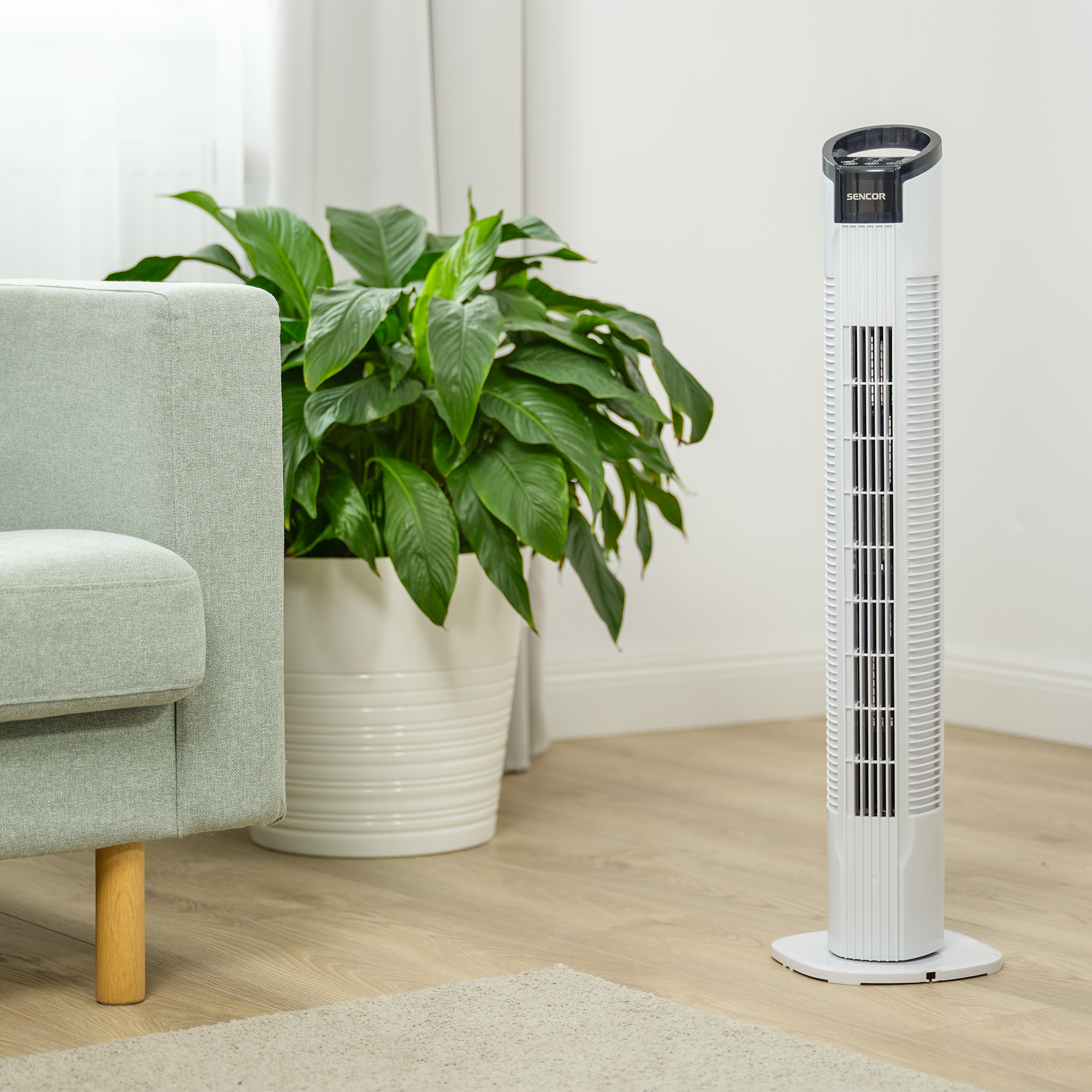 Sencor stĺpový ventilátor SFT 3112WH