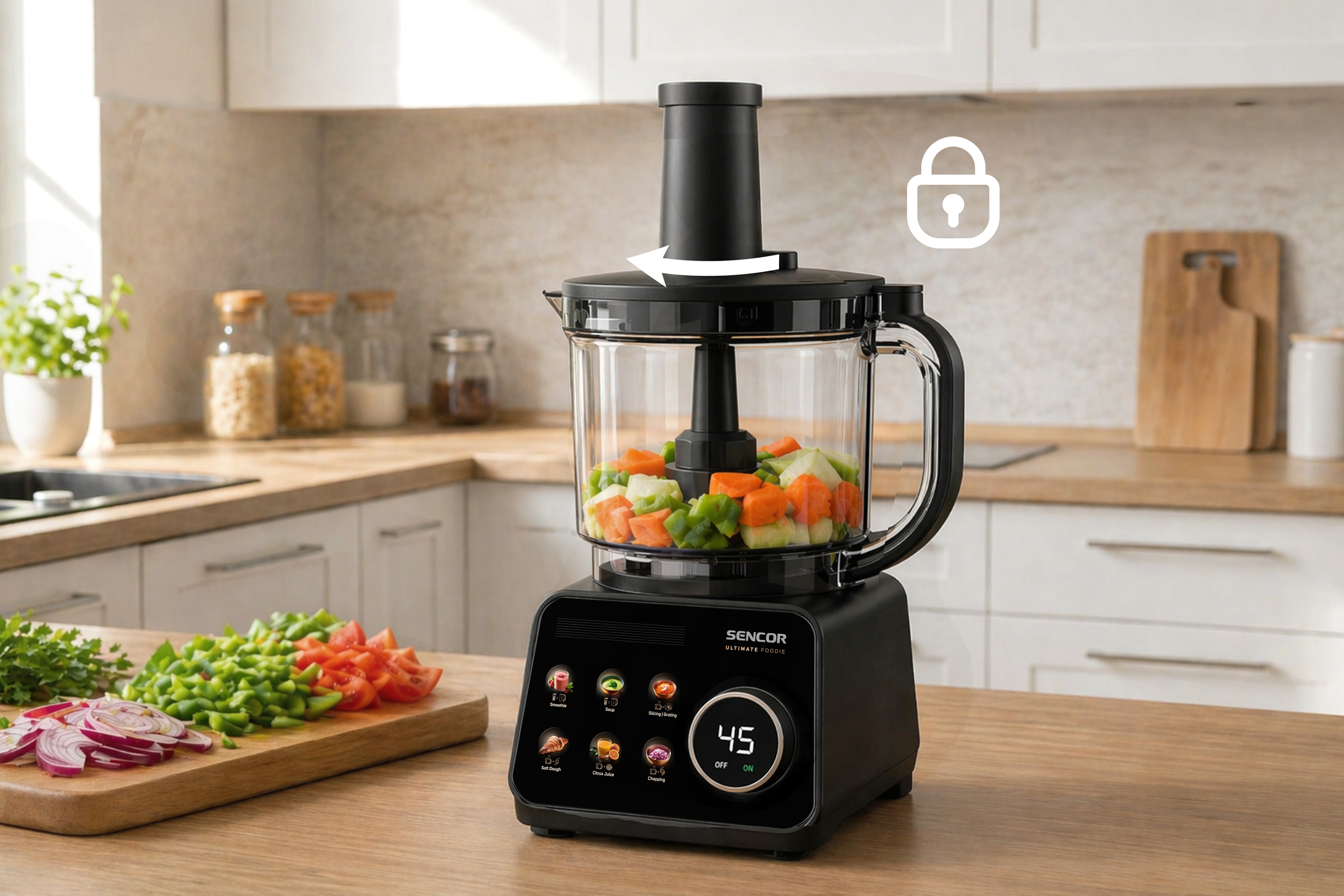 Sencor food processor 5v1 SBU 9878BK