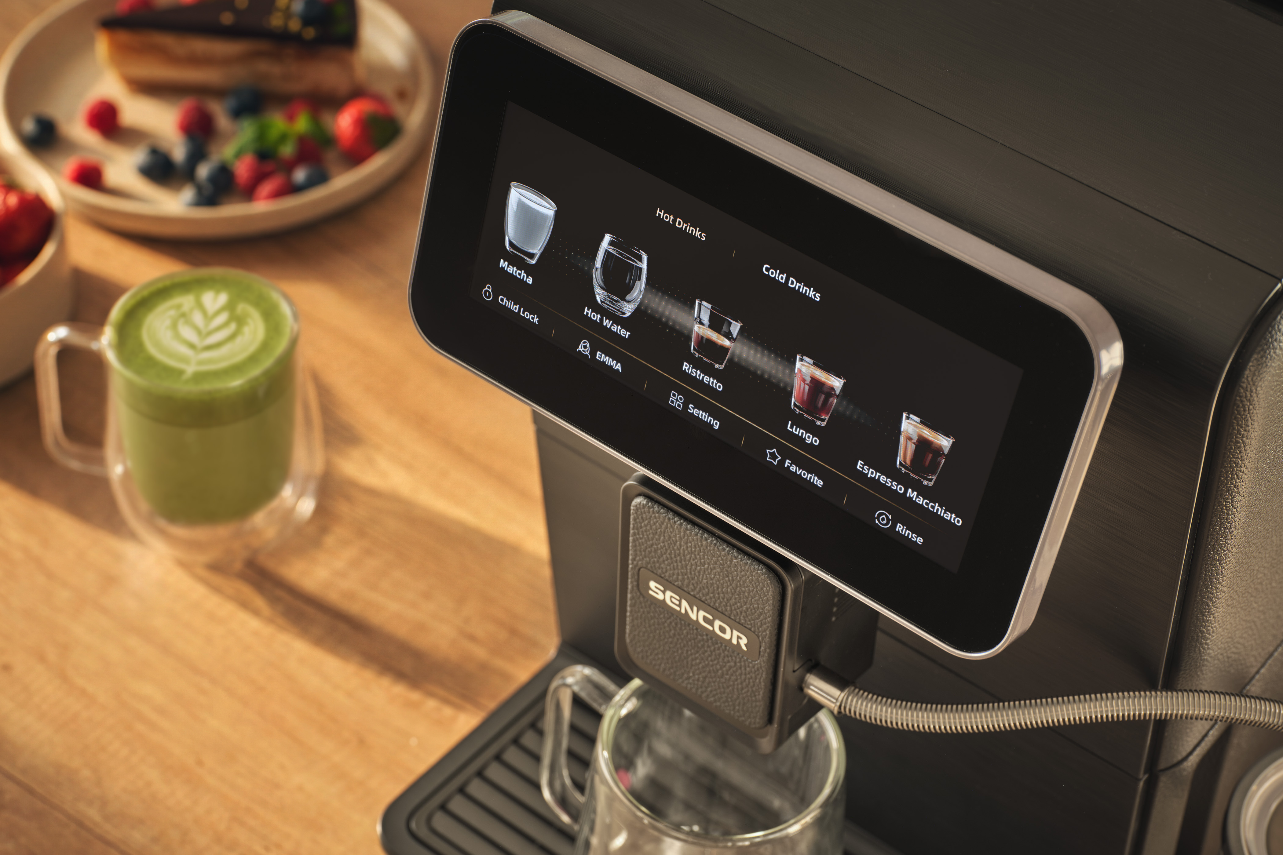 Sencor enzo automatic coffee maker with milk system SES 9470BK