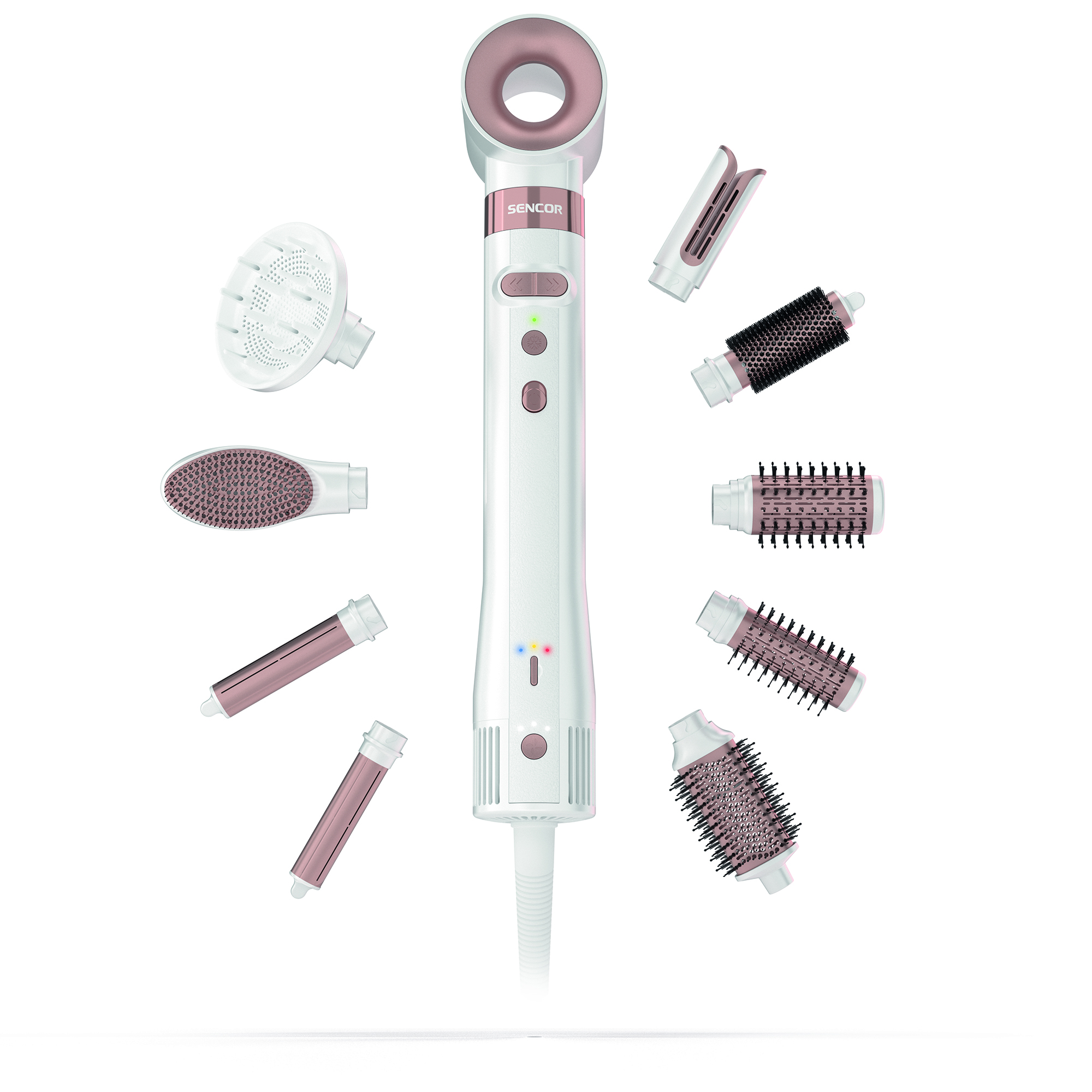 Sencor kulmofén SHS 9200RS Artemiss, obsah balení