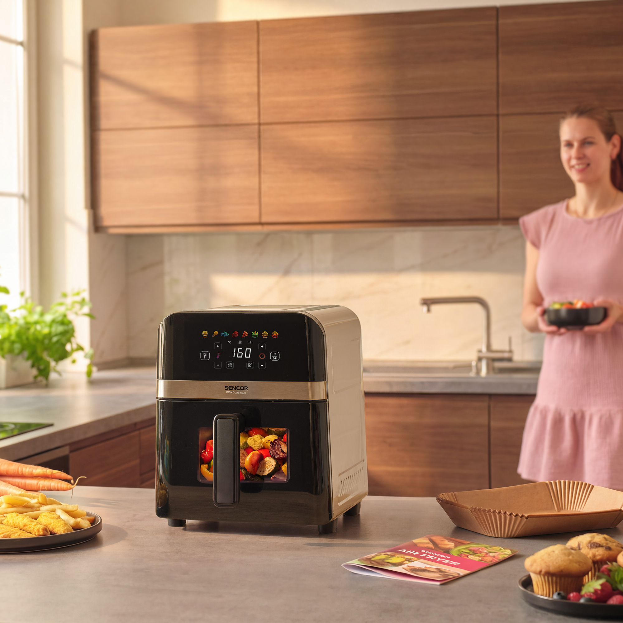Sencor frytkownica na gorące powietrze SFR 6800SS INOX