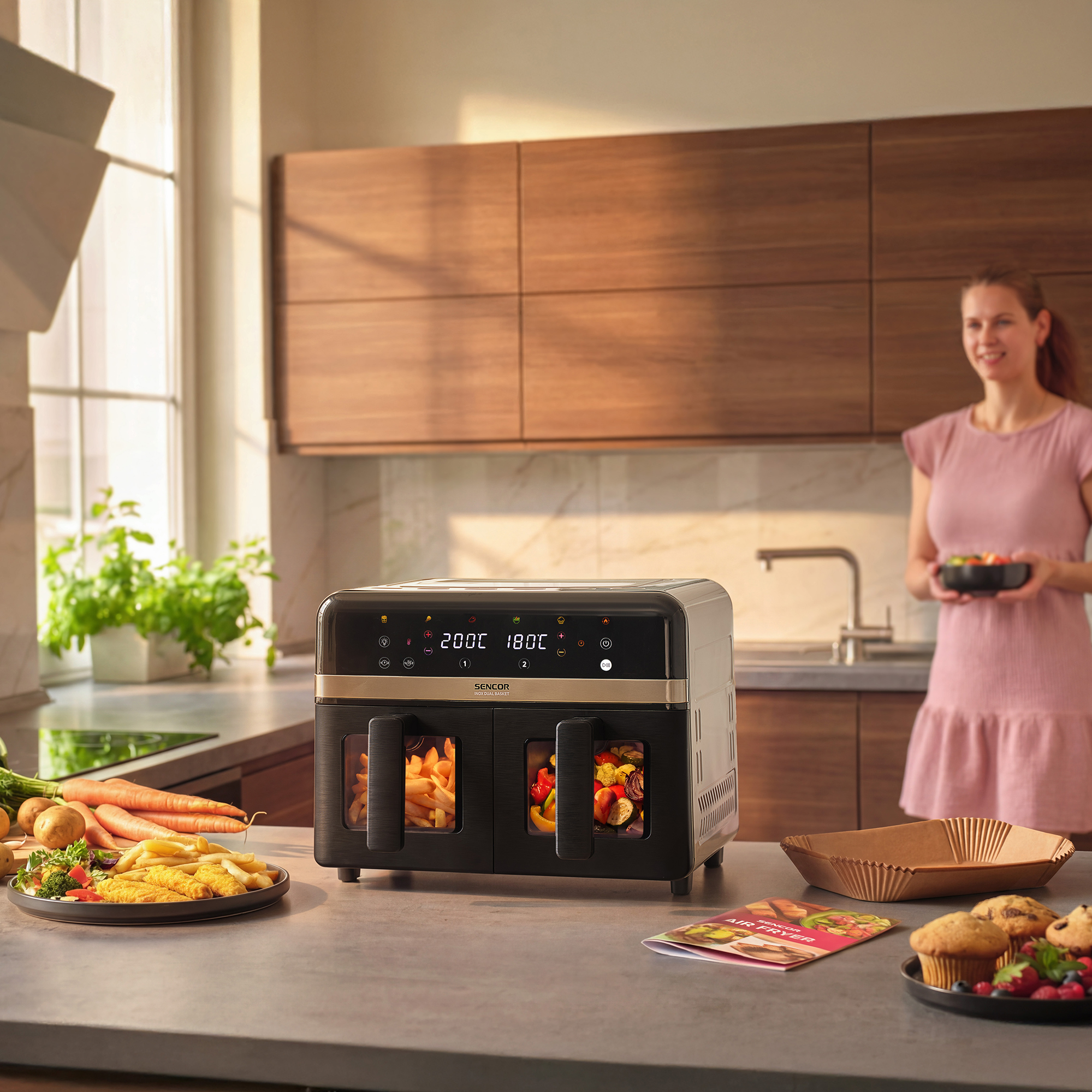 Sencor frytkownica na gorące powietrze SFR 8800SS INOX