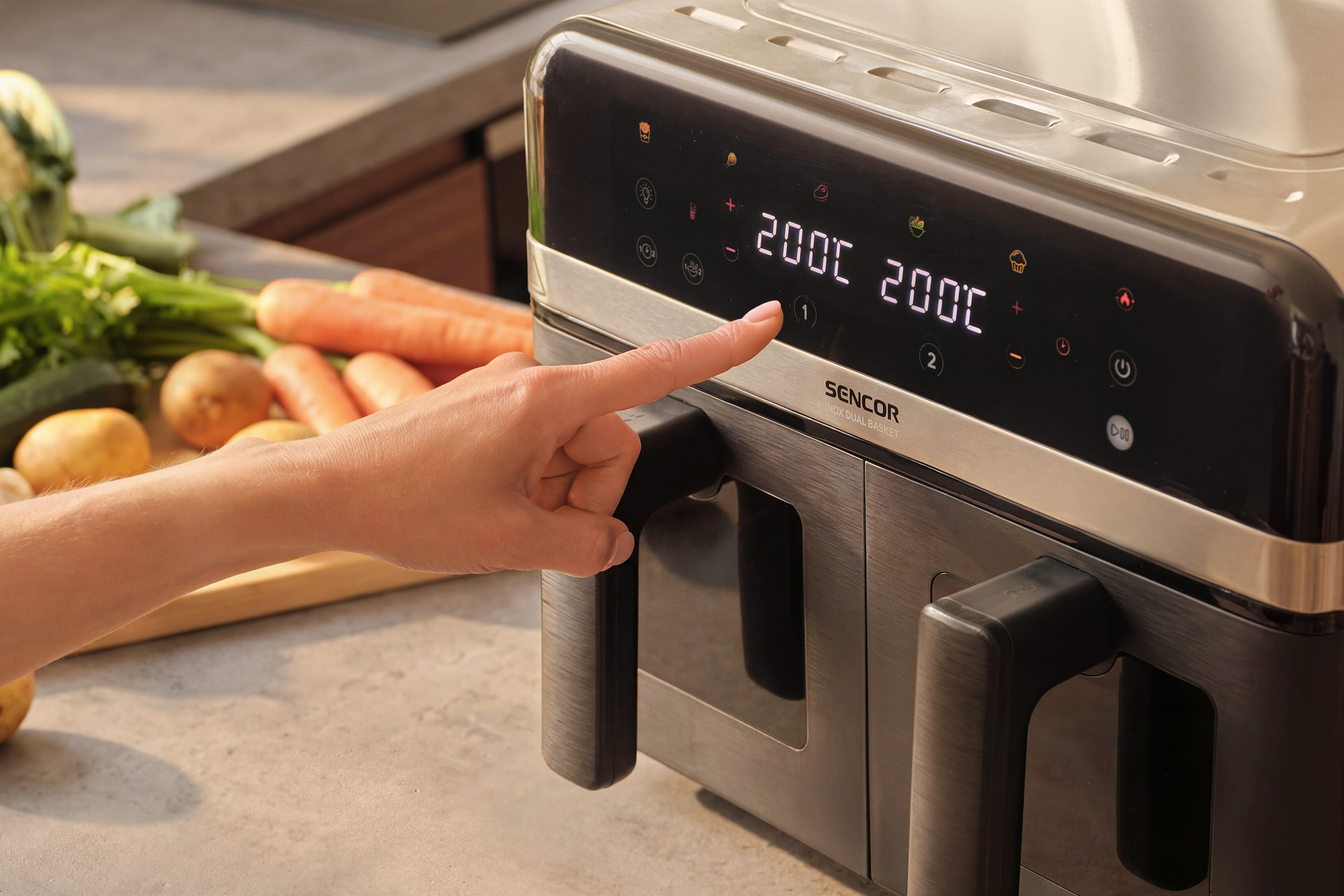 Sencor frytkownica na gorące powietrze SFR 8800SS INOX