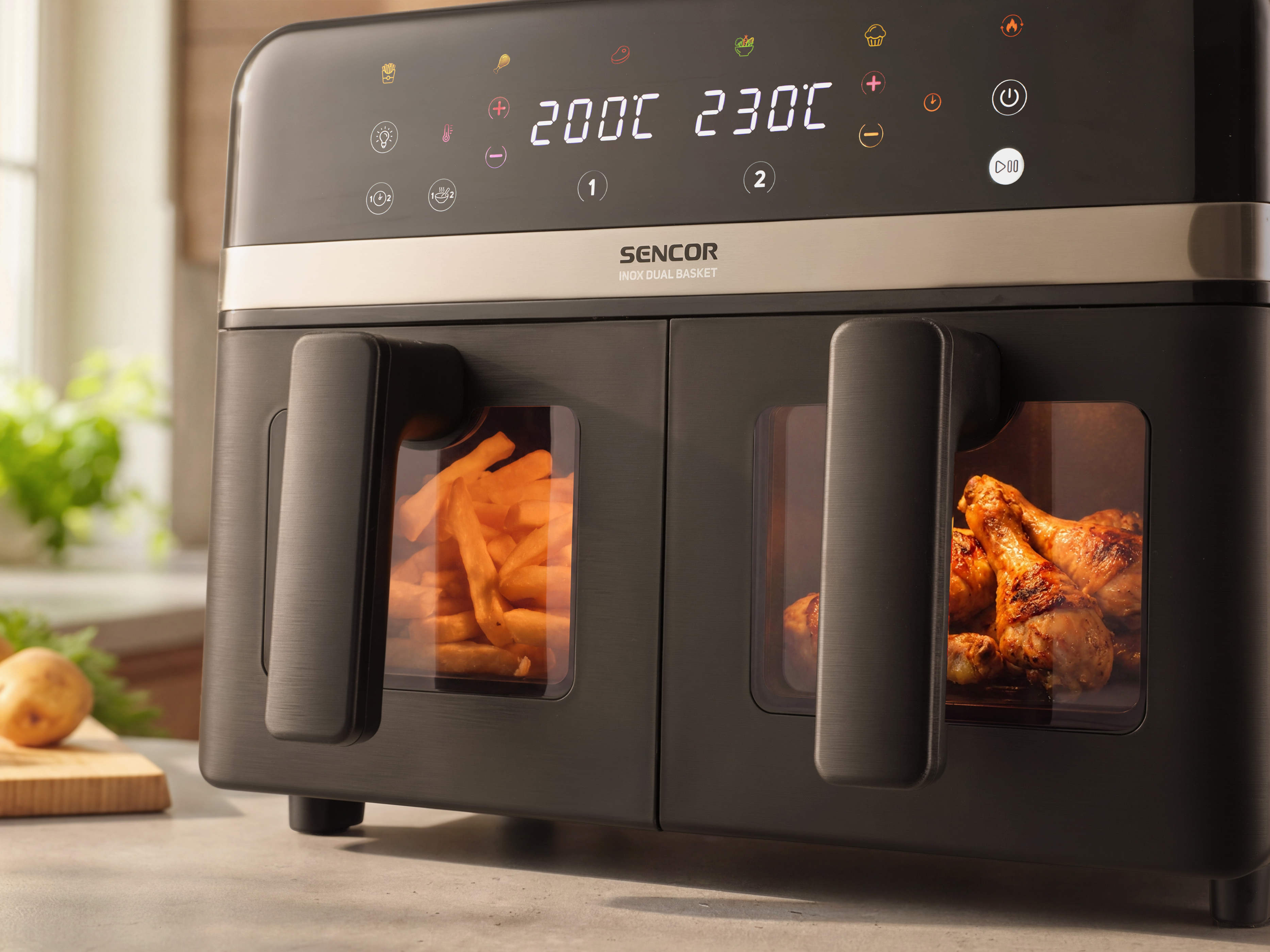Sencor frytkownica na gorące powietrze SFR 8800SS INOX