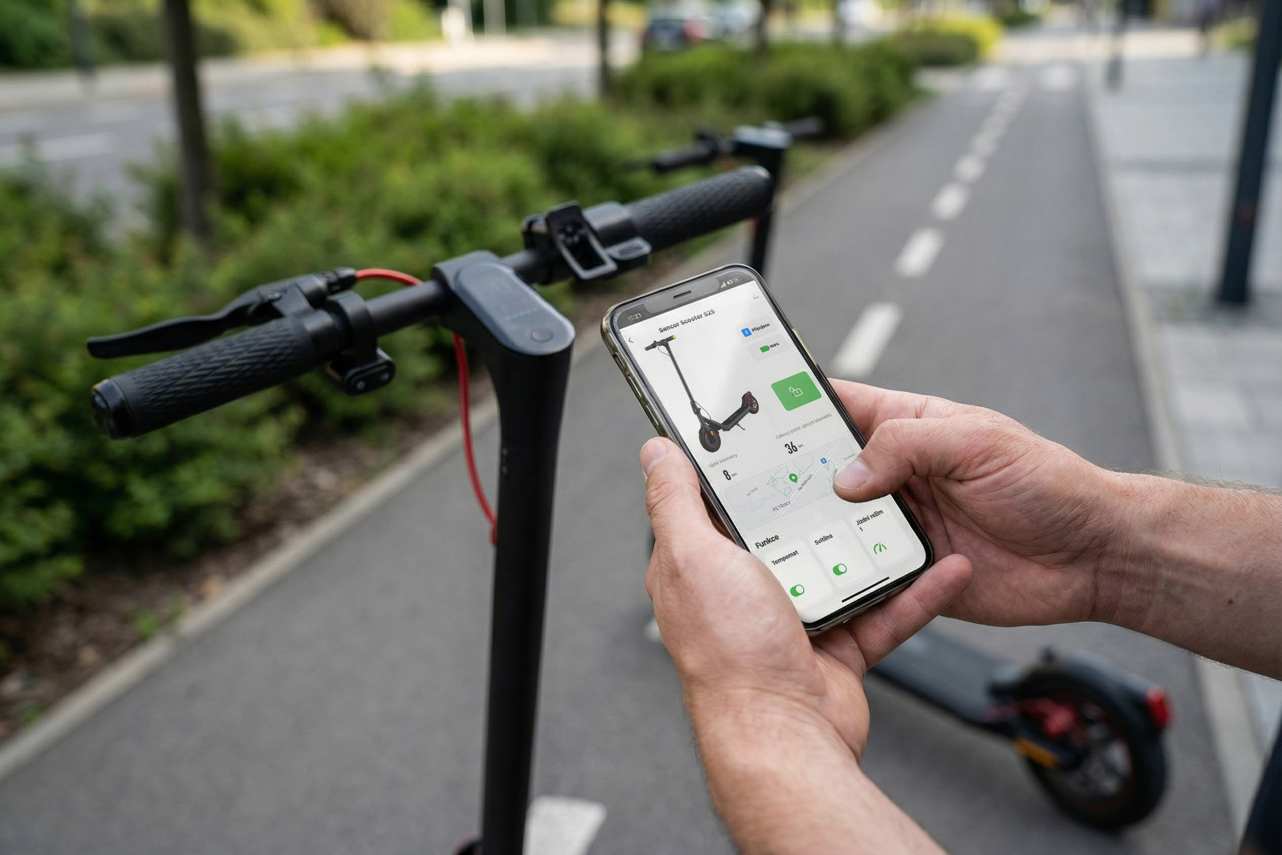 Sencor elektryczna hulajnoga z mocnym silnikiem 350 w SCOOTER S25