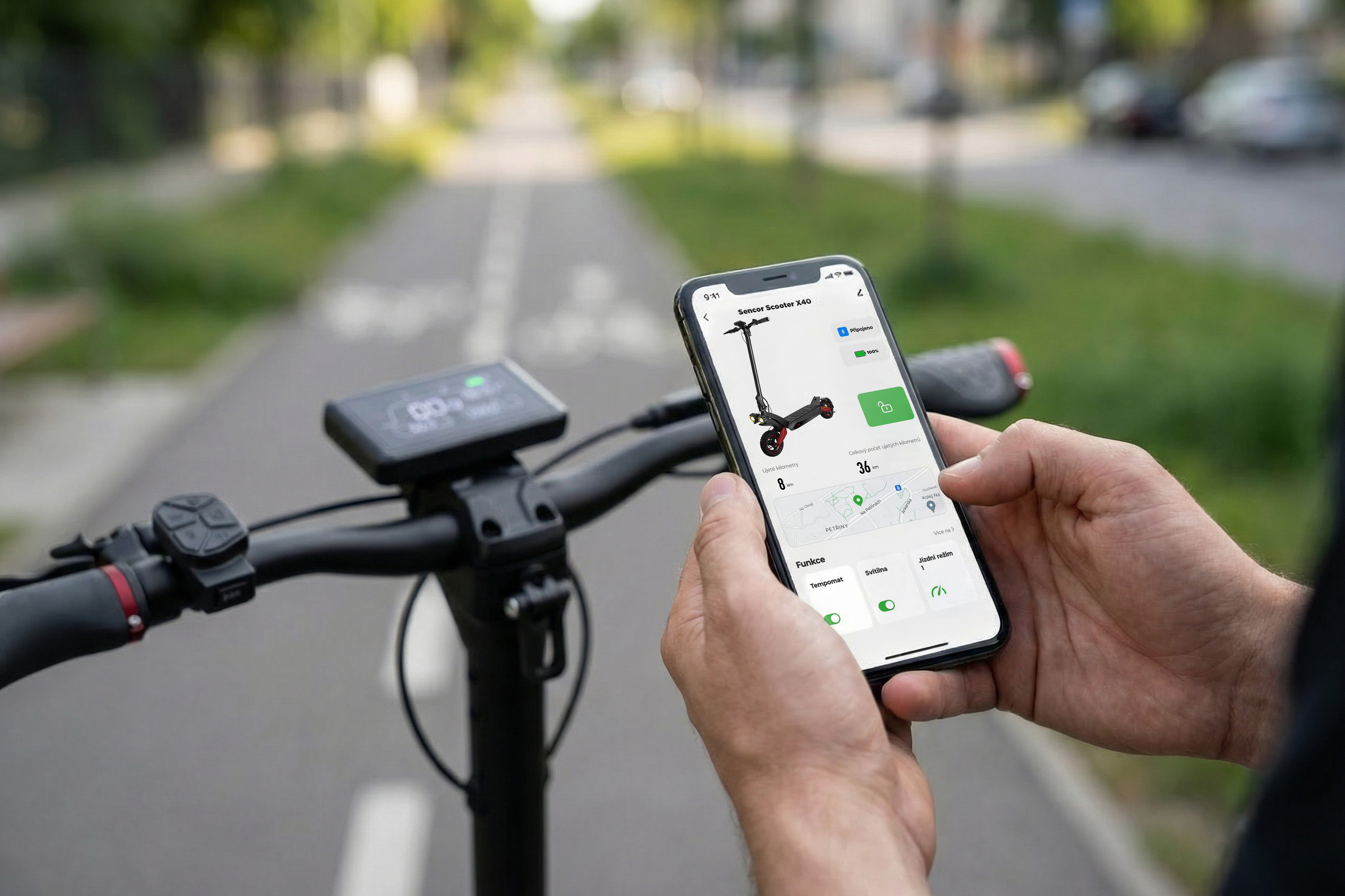 Sencor hulajnoga elektryczna z pełnym zawieszeniem SCOOTER X40