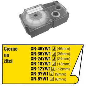 Páska do popisovača - Casio XR 12 YW1 - 1