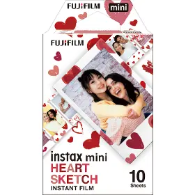 Fotopapír - náhradní kazety - Fujifilm INSTAX MINI HEART SKETCH WW 1 - 1