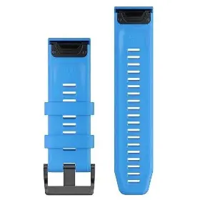 Řemínek na hodinky - Garmin QuickFit 26 Silicone band Cyan blue - 2