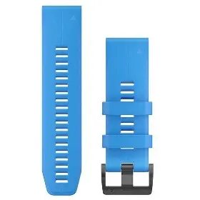 Řemínek na hodinky - Garmin QuickFit 26 Silicone band Cyan blue - 1
