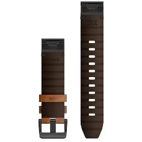 Řemínek na hodinky - Garmin QuickFit 22 Chestnut leather - 2