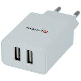 Swissten Smart IC, USB-A/Micro USB kabel White