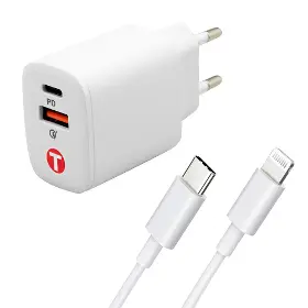 Nabíjačka do siete - Mobilnet NSI-0042-20W-LIGHT nabíjačka+k - 1