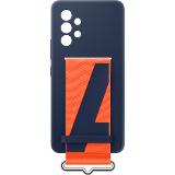 Samsung Silicone Cover with Strap pro Galaxy A53 5G Navy