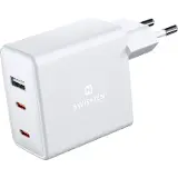 Swissten GaN 2× USB-C + 1× USB 70W