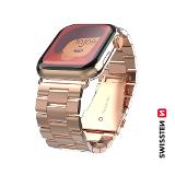 SWISSTEN kovový 42–44 mm, Apple Watch Rose Gold