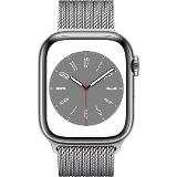 Apple Watch S8 GPS + Cell 41 mm Silver /Silver Milanese Loop