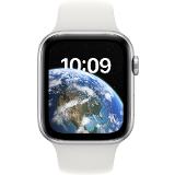 Apple Watch SE 2022 GPS 44 mm Silver /White Sport