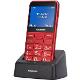 Panasonic KX-TU155EXRN tlačidlový mobilný telefón red