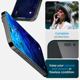 Ochranné sklo - Spigen Glass tR EZ Fit 2pc iPhone 14 Pro Max - 10
