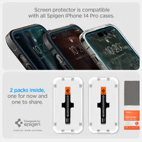 Ochranné sklo - Spigen Glass tR EZ Fit 2pc iPhone 14 Pro Max - 13
