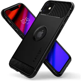 Kryt na mobil - Spigen Rugged Armor iPhone 11 Black - 5
